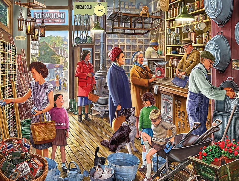 White Mountain Puzzles The Hardware Store - 500 Piece Jigsaw Puzzle, 144 months to 1188 months - Image 1